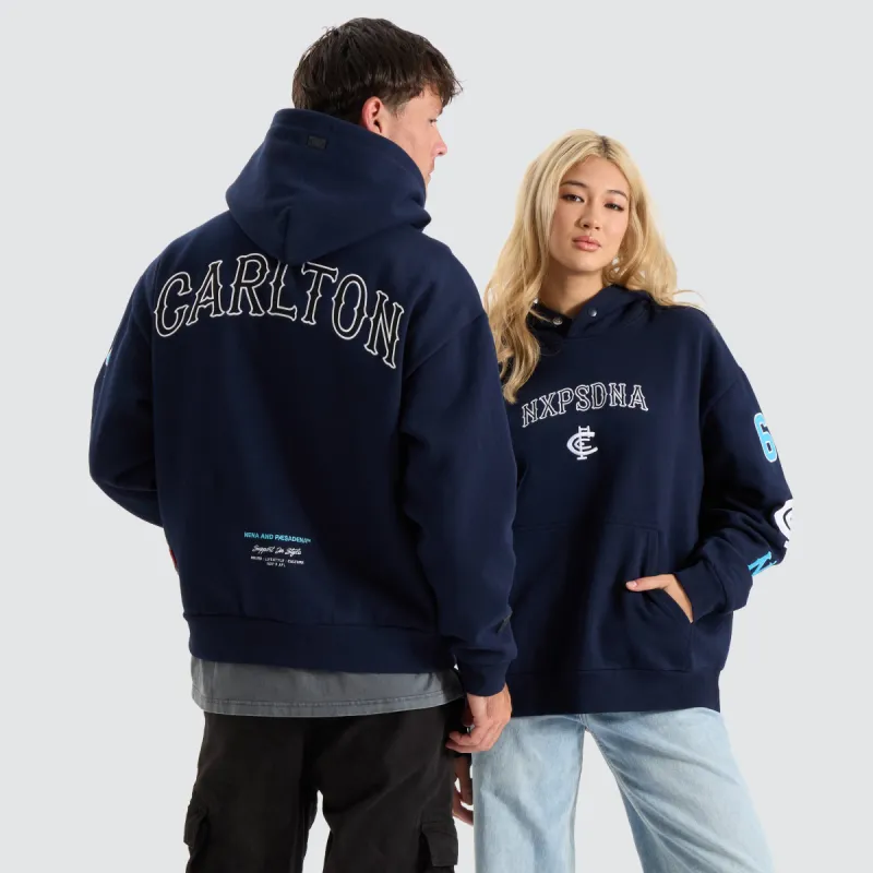 Carlton Blues AFL Box Fit Hoodie Navy sold by Neverland