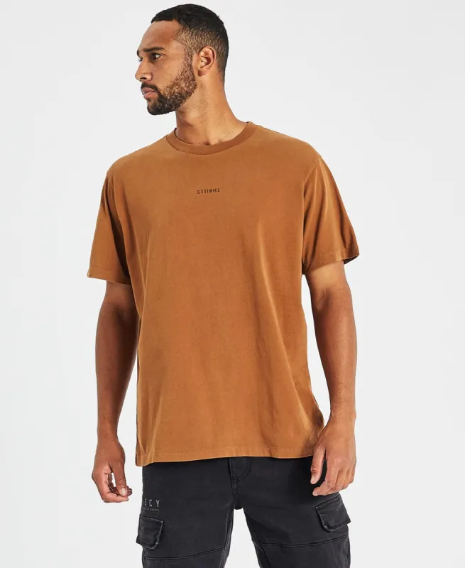 Minimal Thrills Merch Fit T-Shirt Bronze Brown made by Neverland