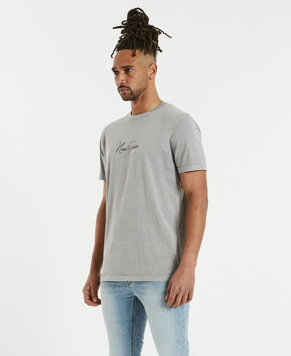 Analog Cape Back T-Shirt Pigment Alloy Grey sold by Neverland product image thumbnail 3