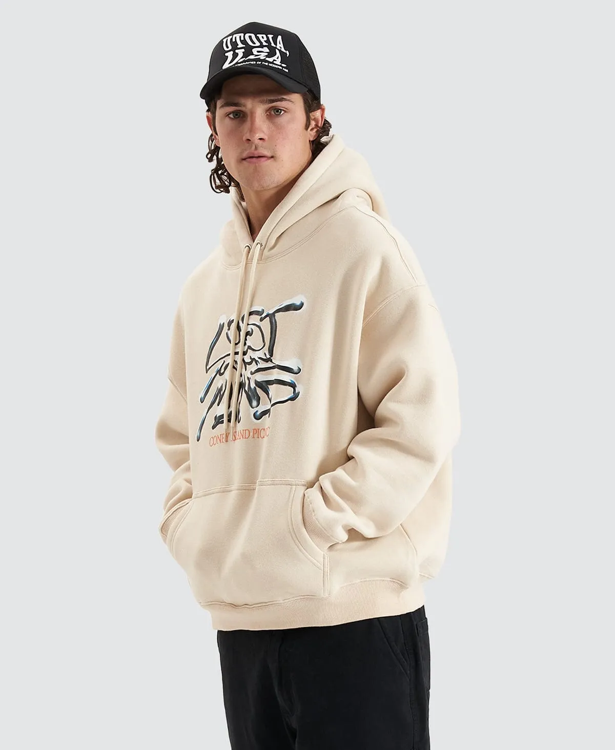 Lost Mind Hoodie Cream sold by Neverland product image thumbnail 3
