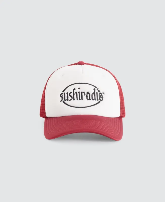 Heart Full Trucker Cap Burgundy Red sold by Neverland