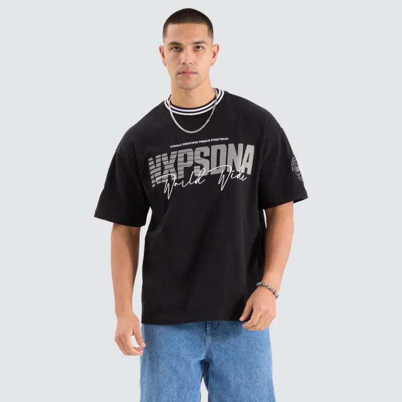 Champion Loopback Raptor Tee Jet Black sold by Neverland