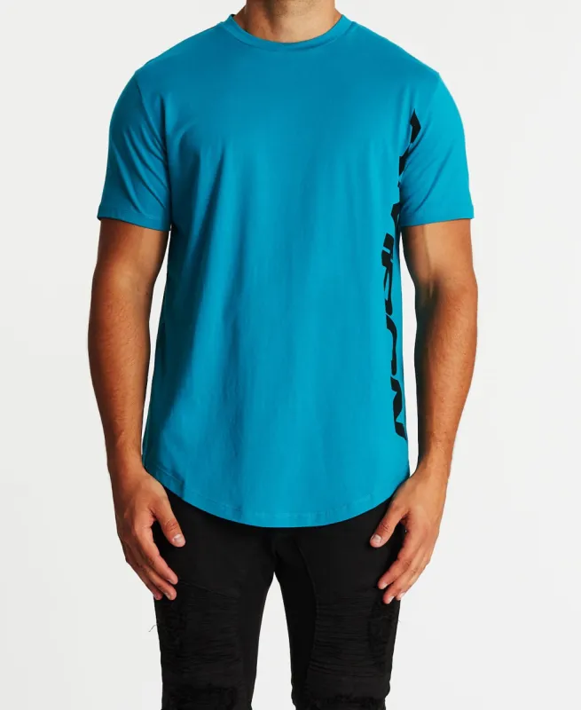 Maree Basse Dual Curved T-Shirt Pagoda Blue sold by Neverland