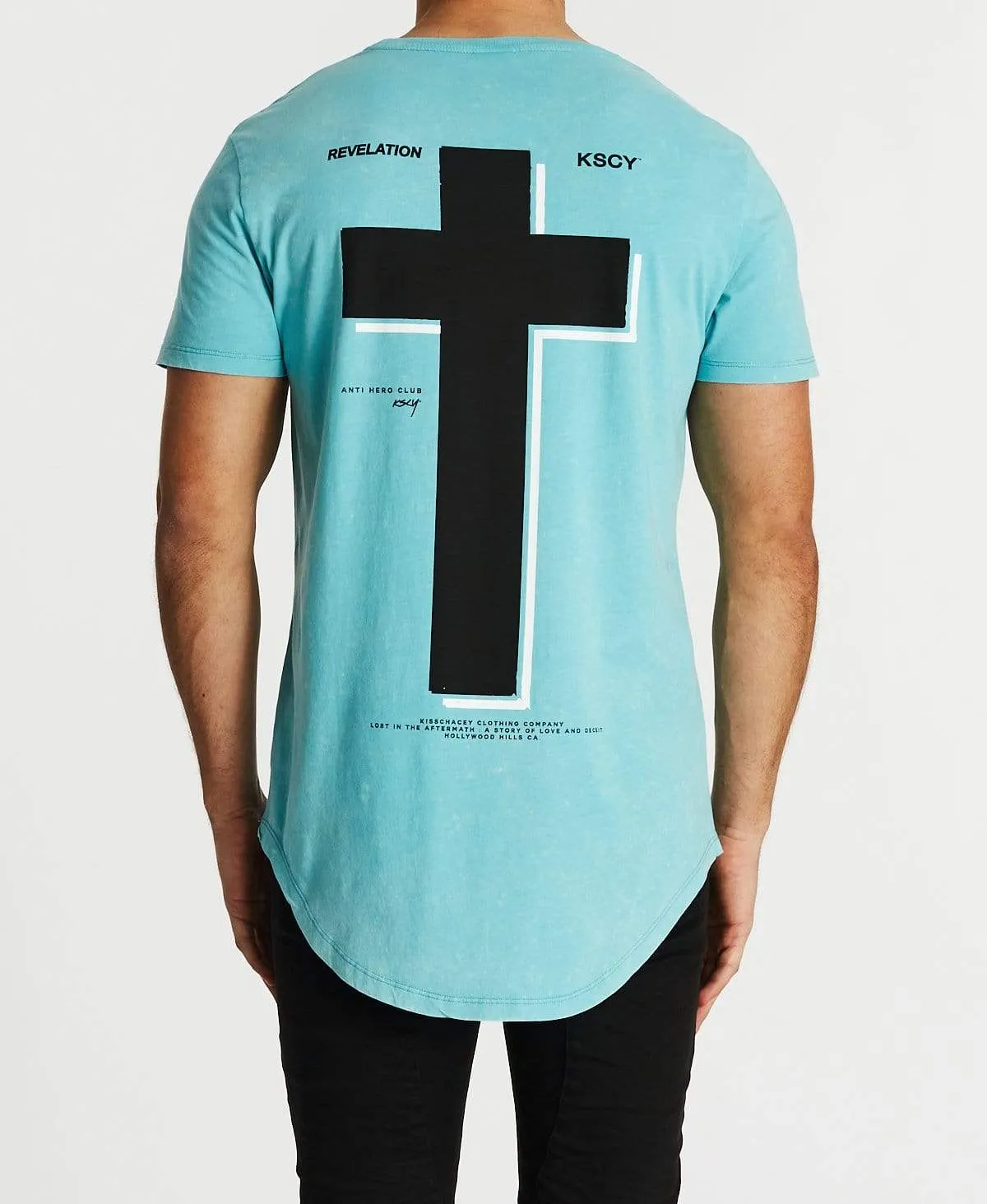 Distort Dual Curved T-Shirt Acid Porcelain sold by Neverland