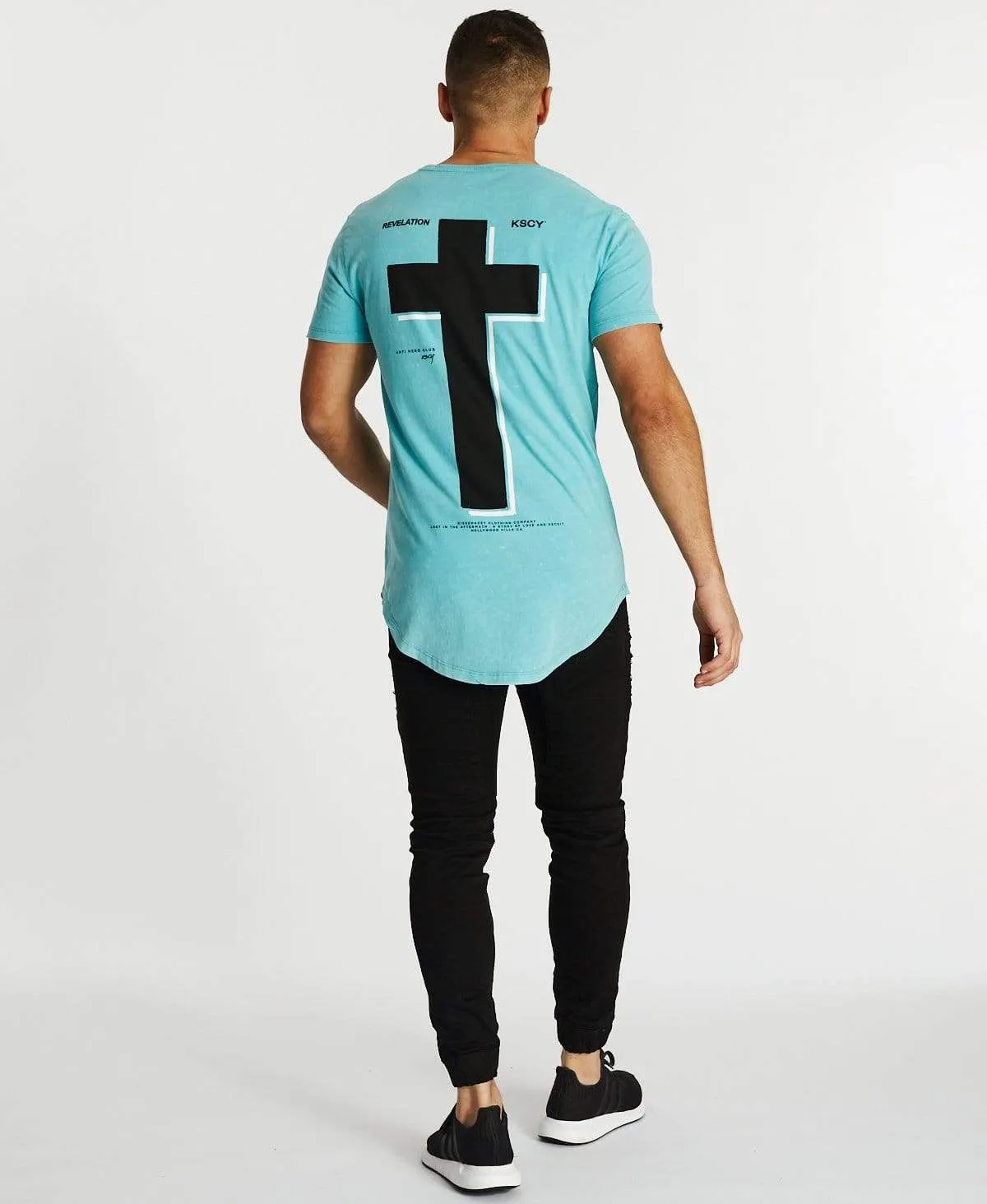 Distort Dual Curved T-Shirt Acid Porcelain sold by Neverland product image thumbnail 5