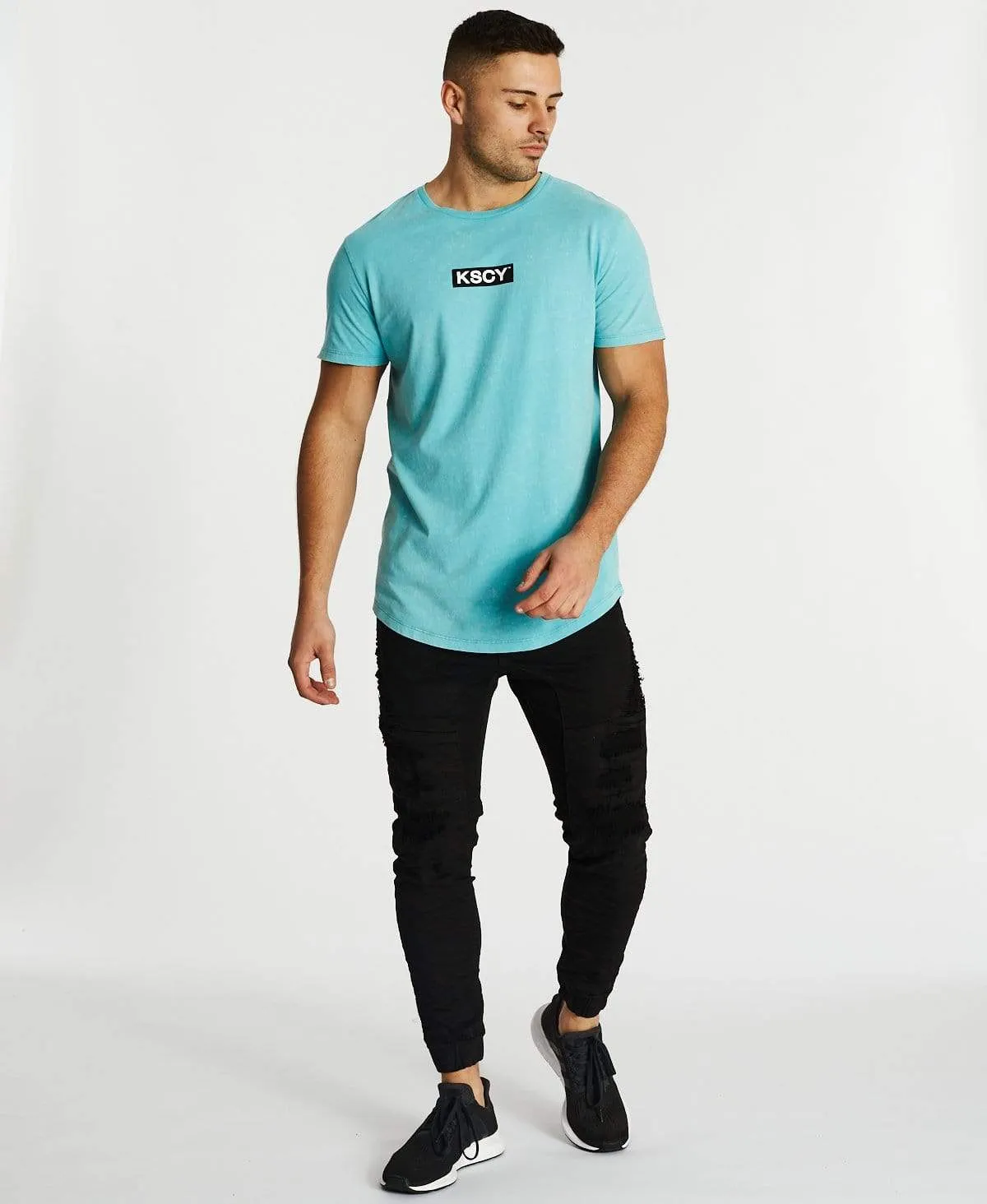 Distort Dual Curved T-Shirt Acid Porcelain sold by Neverland product image thumbnail 4