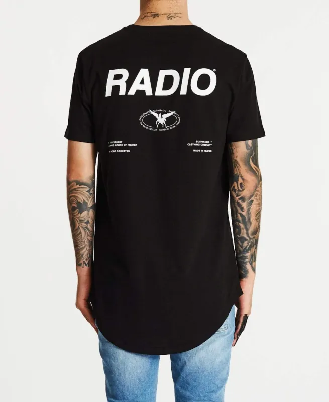 Victory Dual Curved T-Shirt Jet Black sold by Neverland