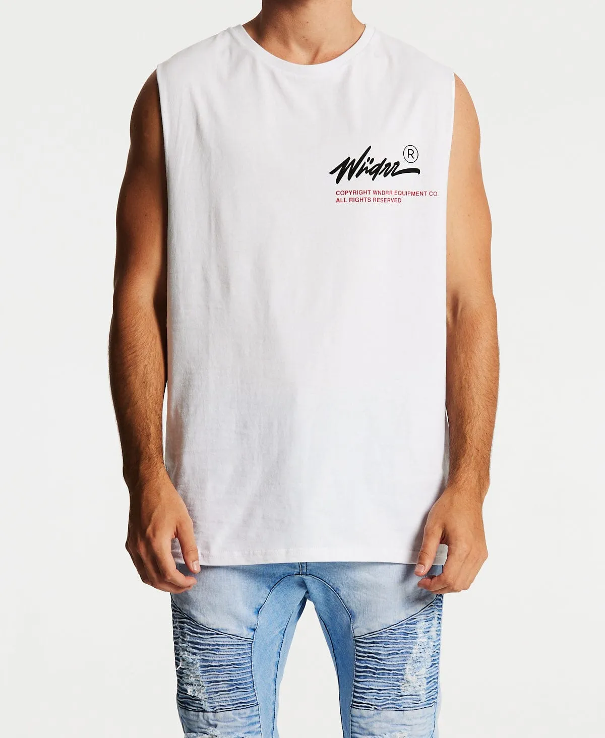 Offends Muscle Tee White sold by Neverland product image thumbnail 2