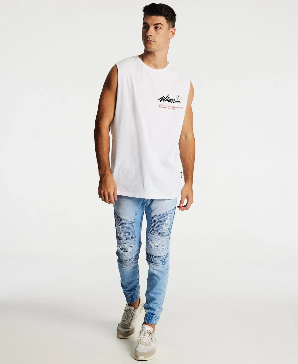 Offends Muscle Tee White sold by Neverland product image thumbnail 5