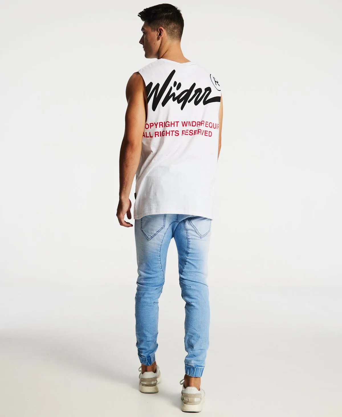 Offends Muscle Tee White sold by Neverland product image thumbnail 4