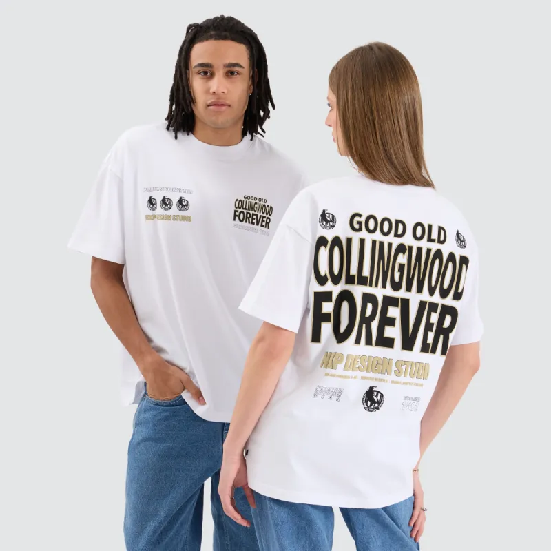 Collingwood Magpies AFL Heavy Raptor Tee Optical White sold by Neverland