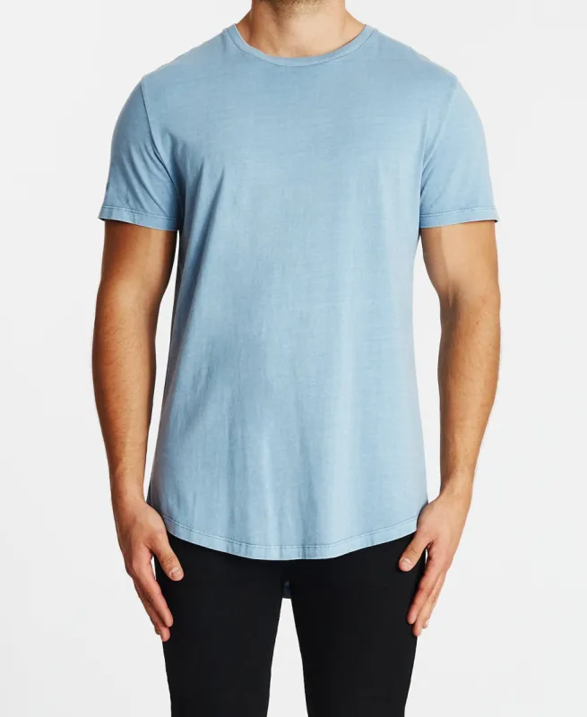 Higher Baseball T-Shirt Pigment Dusty Blue sold by Neverland