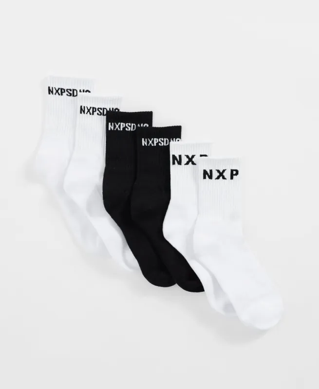 NXP Mid Socks 3 Pack Multi Colour sold by Neverland