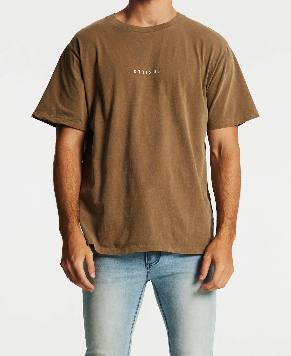 Minimal Thrills Merch Fit T-Shirt Walnut sold by Neverland