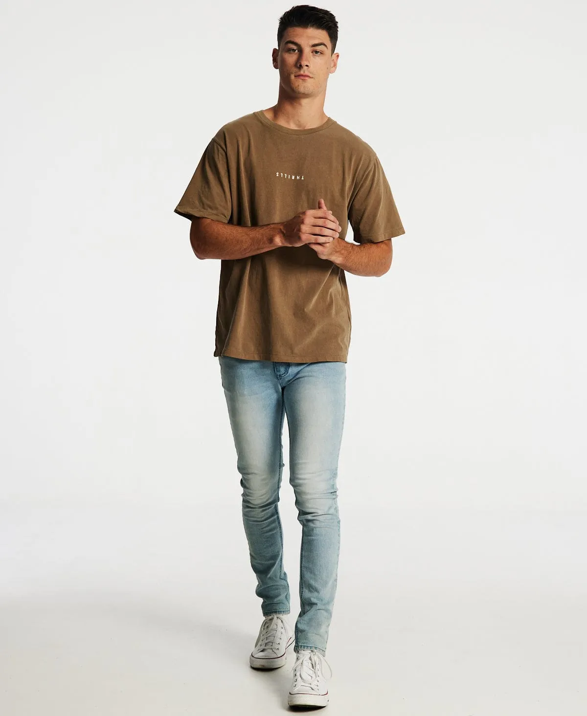 Minimal Thrills Merch Fit T-Shirt Walnut sold by Neverland product image thumbnail 4