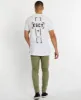 Kinston Step Hem T-Shirt White sold by Neverland