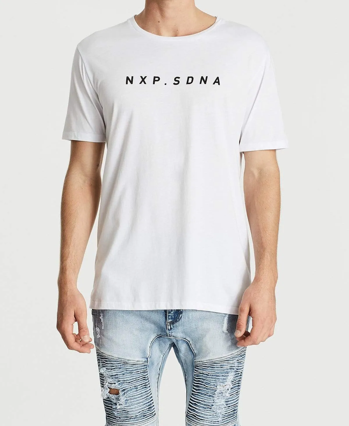 Dominance Step Hem T-Shirt White sold by Neverland product image thumbnail 2