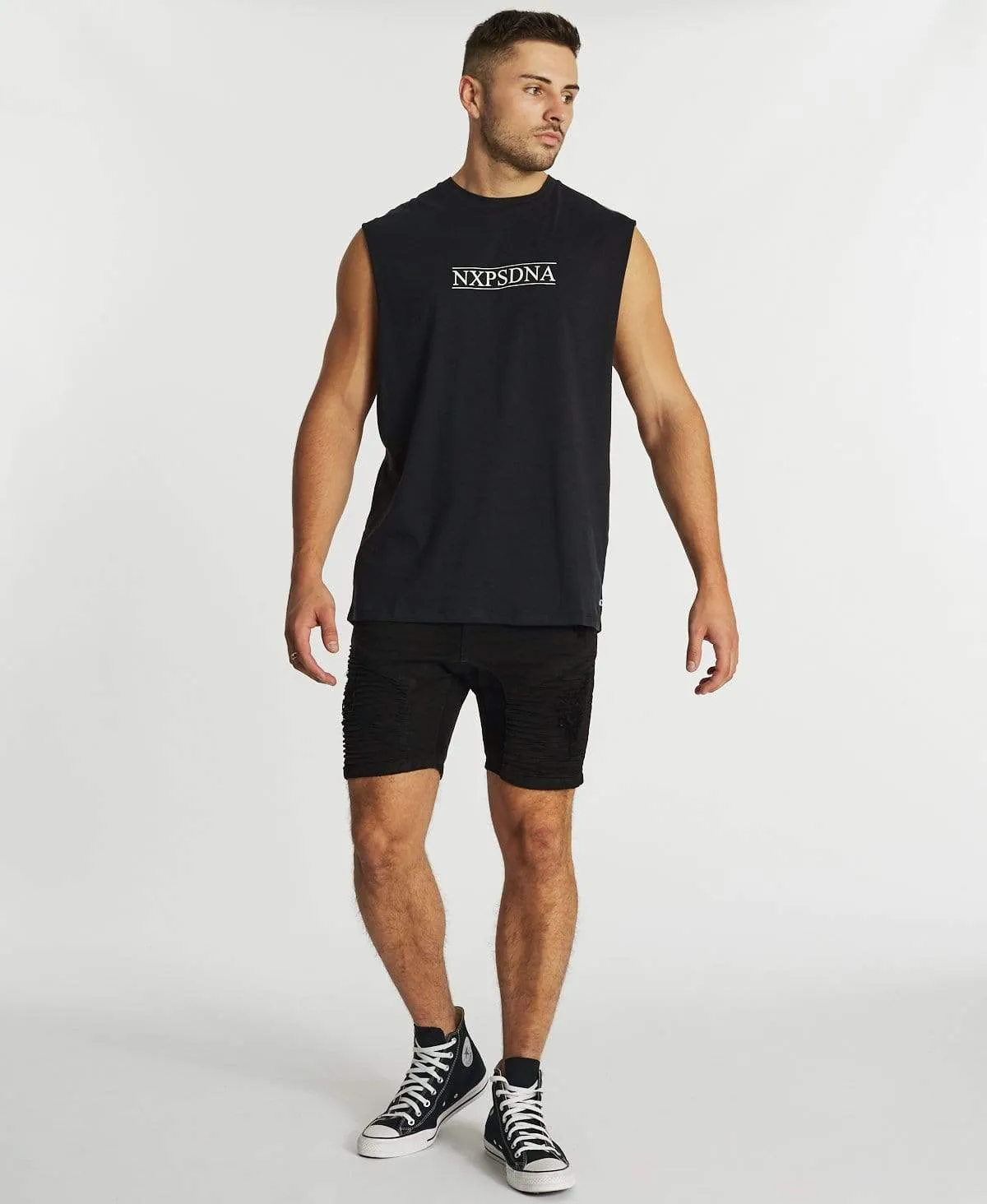 Creation Scoop Back Muscle Tee Graphite sold by Neverland product image thumbnail 4