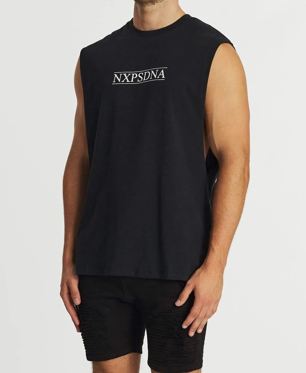 Creation Scoop Back Muscle Tee Graphite sold by Neverland product image thumbnail 3