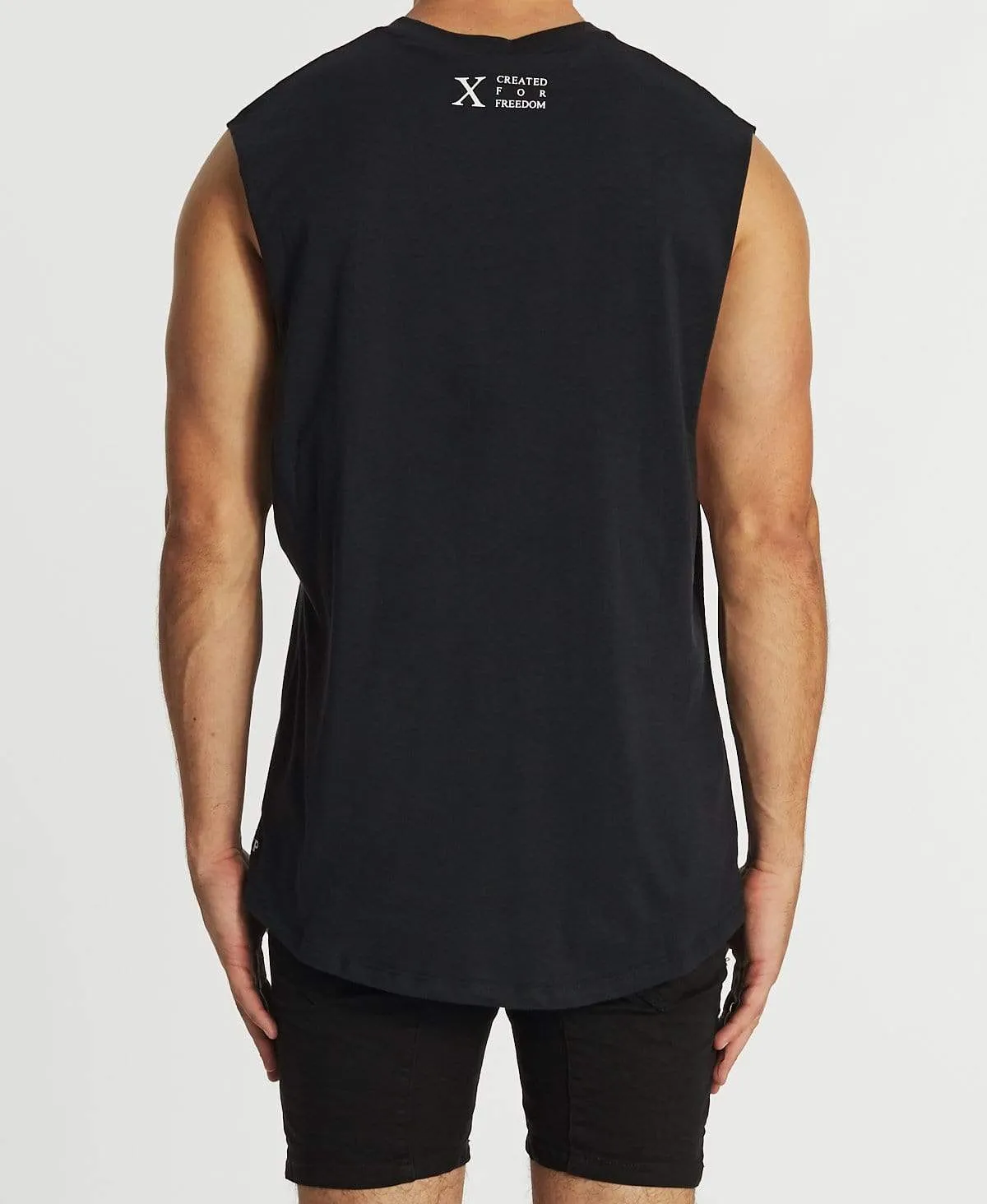 Creation Scoop Back Muscle Tee Graphite sold by Neverland product image thumbnail 2