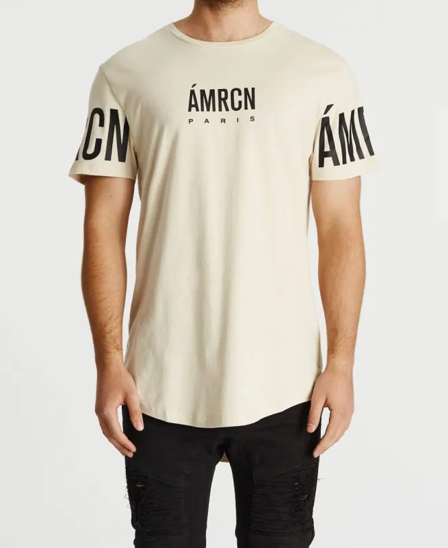 L'Histoire Dual Curved T-Shirt Sand sold by Neverland