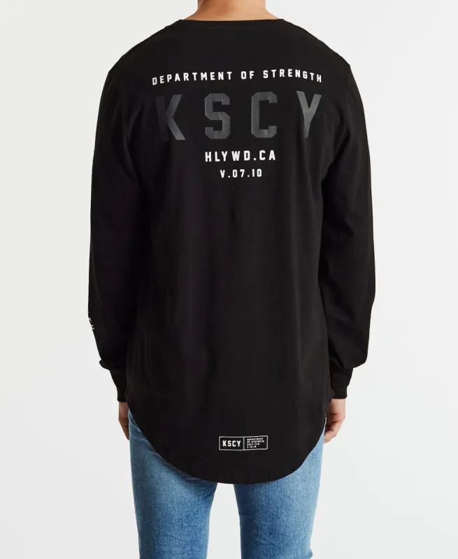 Petition Dual Curved Long Sleeve T-Shirt Jet Black sold by Neverland