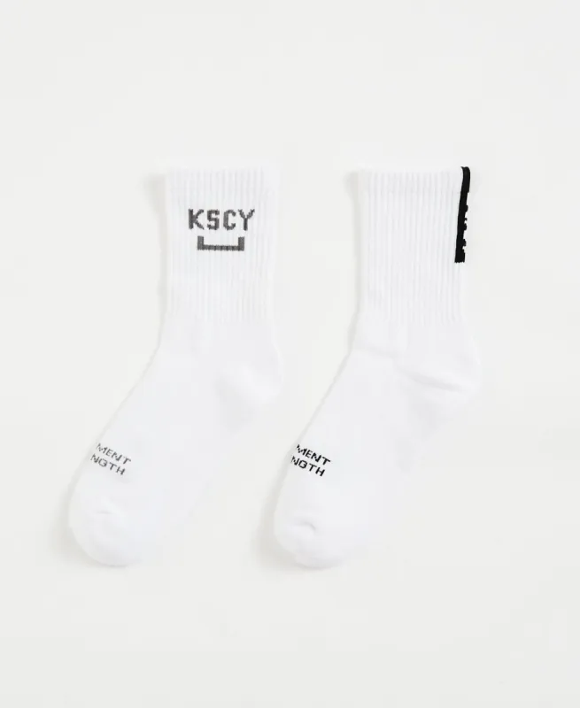Department 2 Pack Mid Sock White sold by Neverland