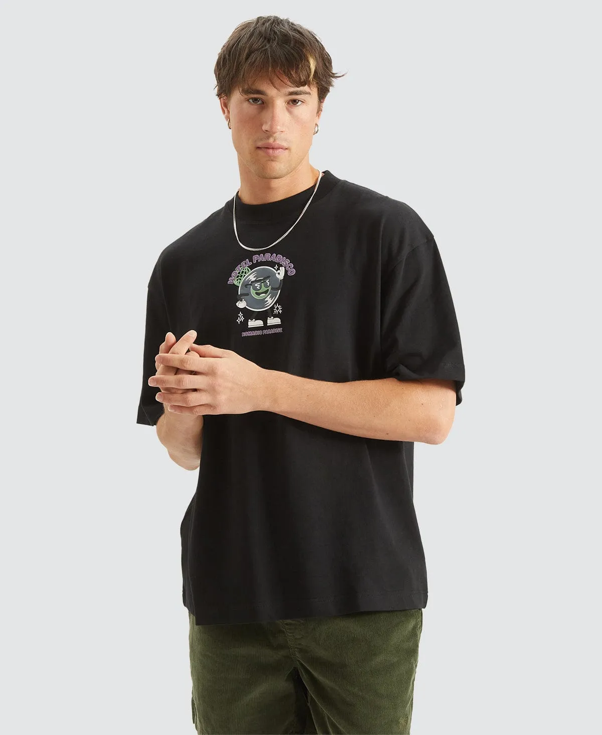 Paradisco Street Fit T-Shirt Black sold by Neverland product image thumbnail 2