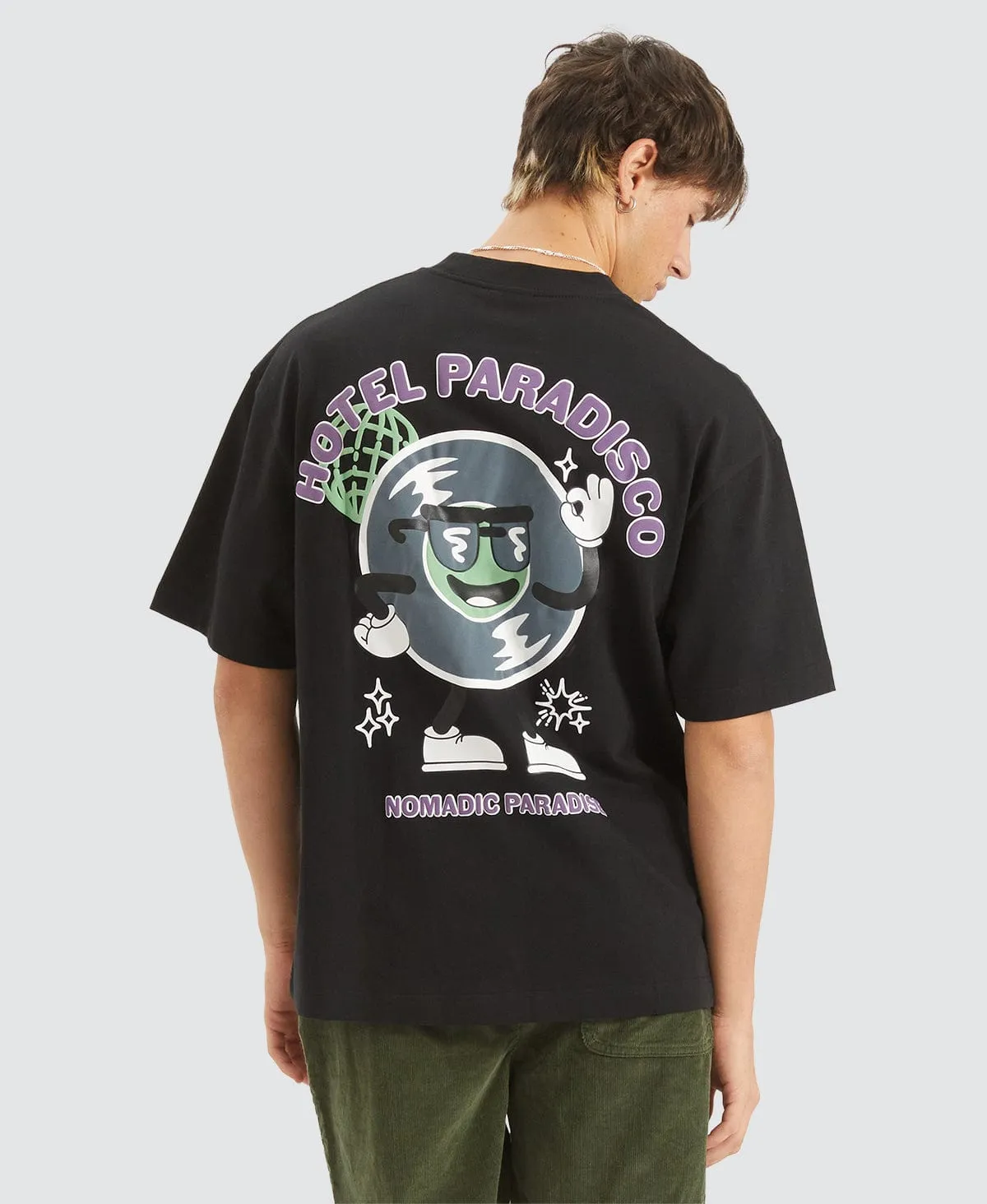 Paradisco Street Fit T-Shirt Black sold by Neverland