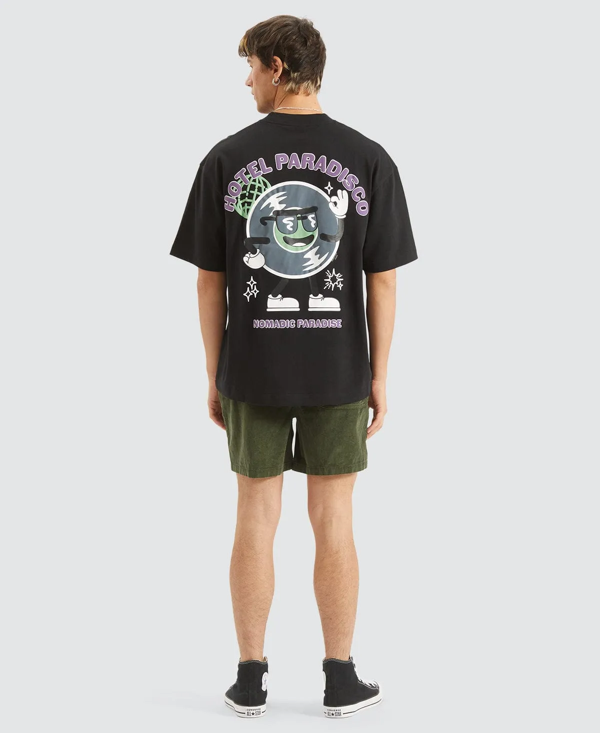 Paradisco Street Fit T-Shirt Black sold by Neverland product image thumbnail 5