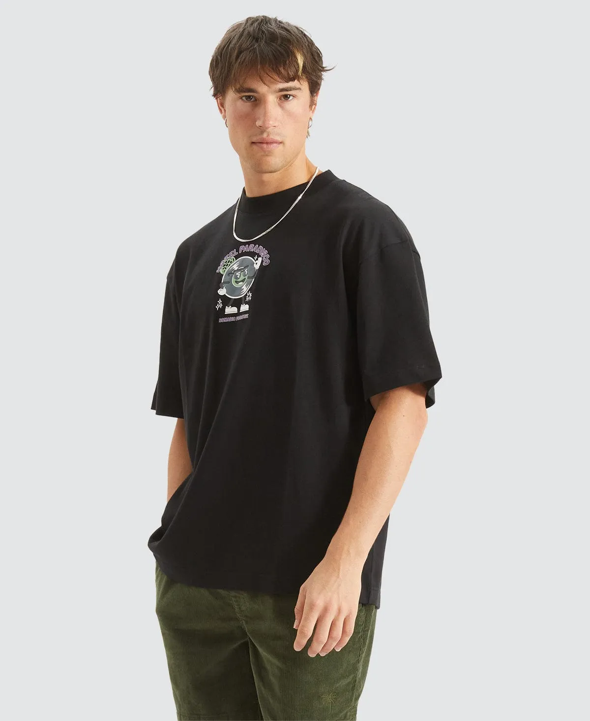 Paradisco Street Fit T-Shirt Black sold by Neverland product image thumbnail 4