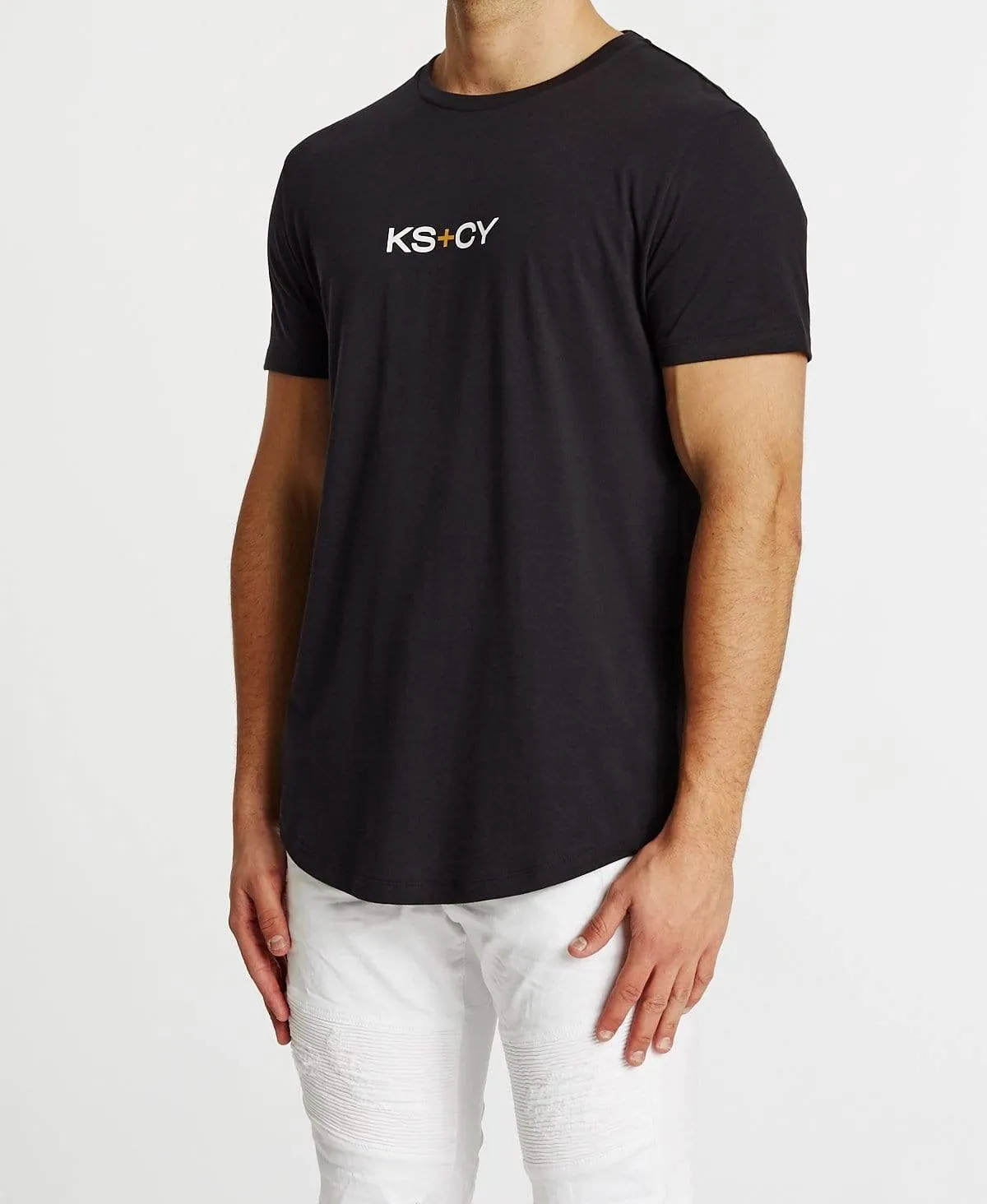 Apache Dual Curved T-Shirt Jet Black sold by Neverland product image thumbnail 3