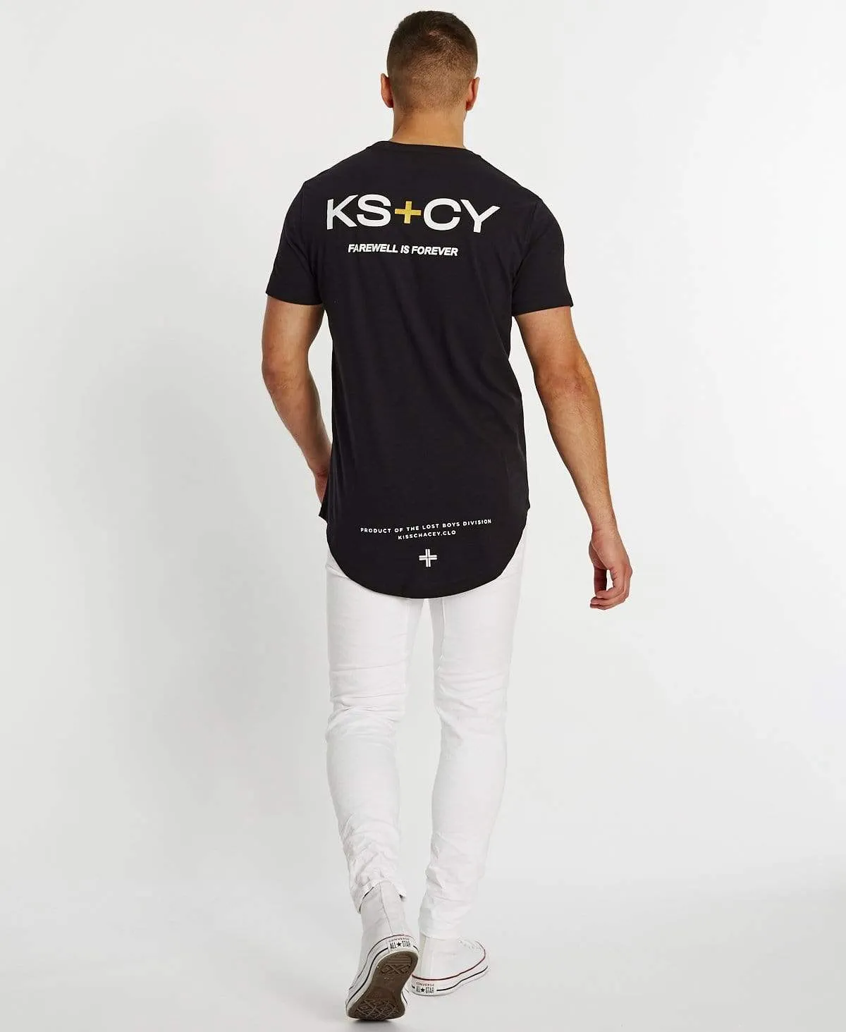 Apache Dual Curved T-Shirt Jet Black sold by Neverland product image thumbnail 5