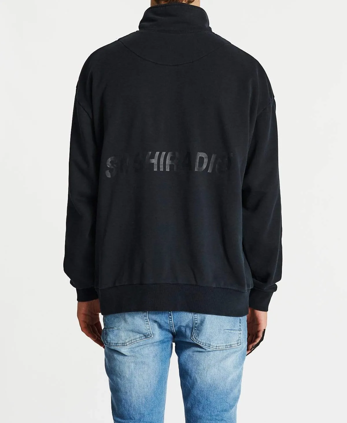 Solitary Pull Over Jumper Pigment Anthracite Black sold by Neverland