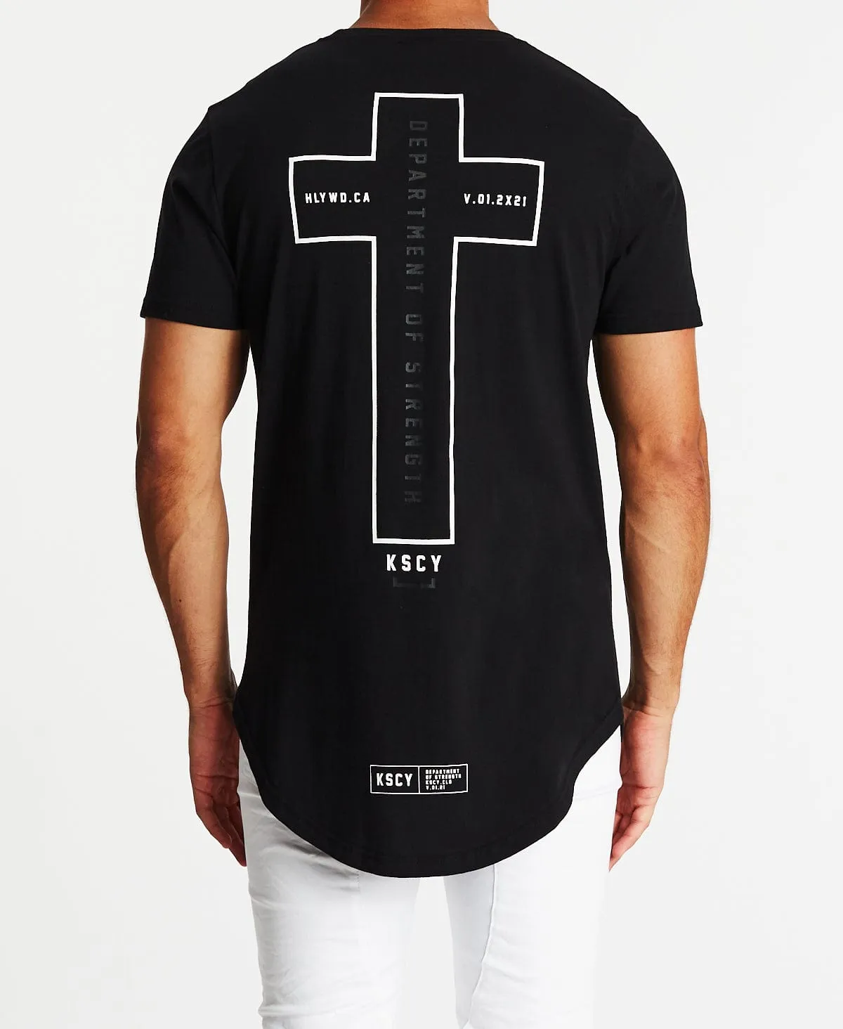 Oxidiser Dual Curved T-Shirt Jet Black sold by Neverland