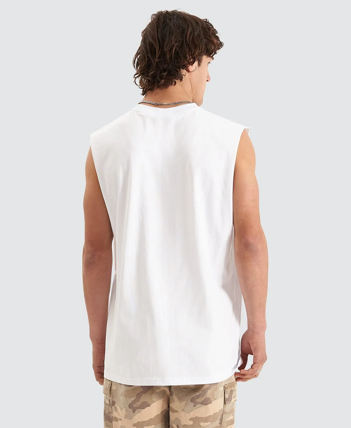 Division Relaxed Muscle Tee White sold by Neverland product image thumbnail 2