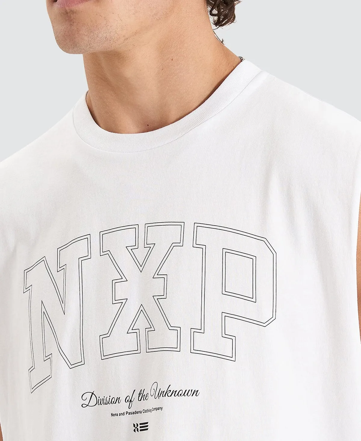 Division Relaxed Muscle Tee White sold by Neverland product image thumbnail 3