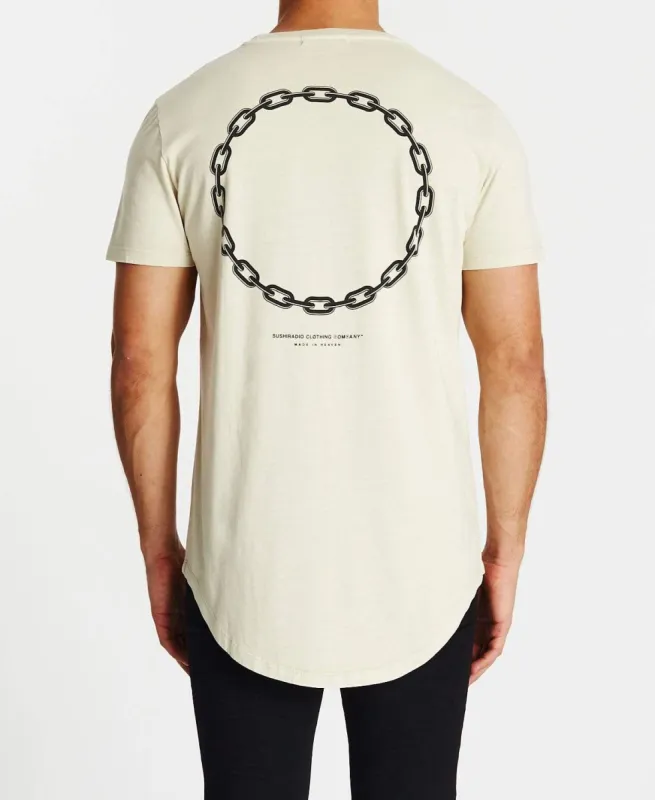 Motion Dual Curved T-Shirt Pigment Oatmeal sold by Neverland