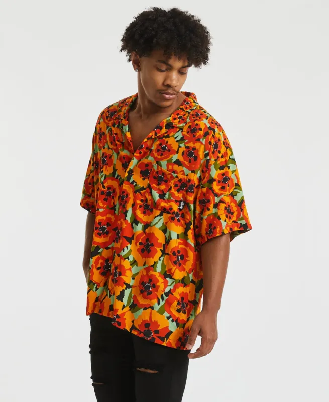 Poppy Short Sleeve Shirt Orange sold by Neverland