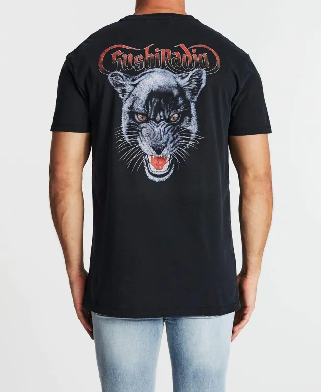 Restricted Relaxed T-Shirt Pigment Anthracite Black sold by Neverland