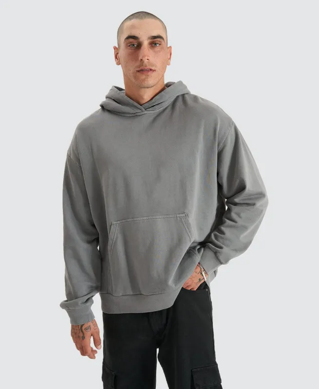 Derby Relaxed Hoodie Pigment Steel Grey sold by Neverland