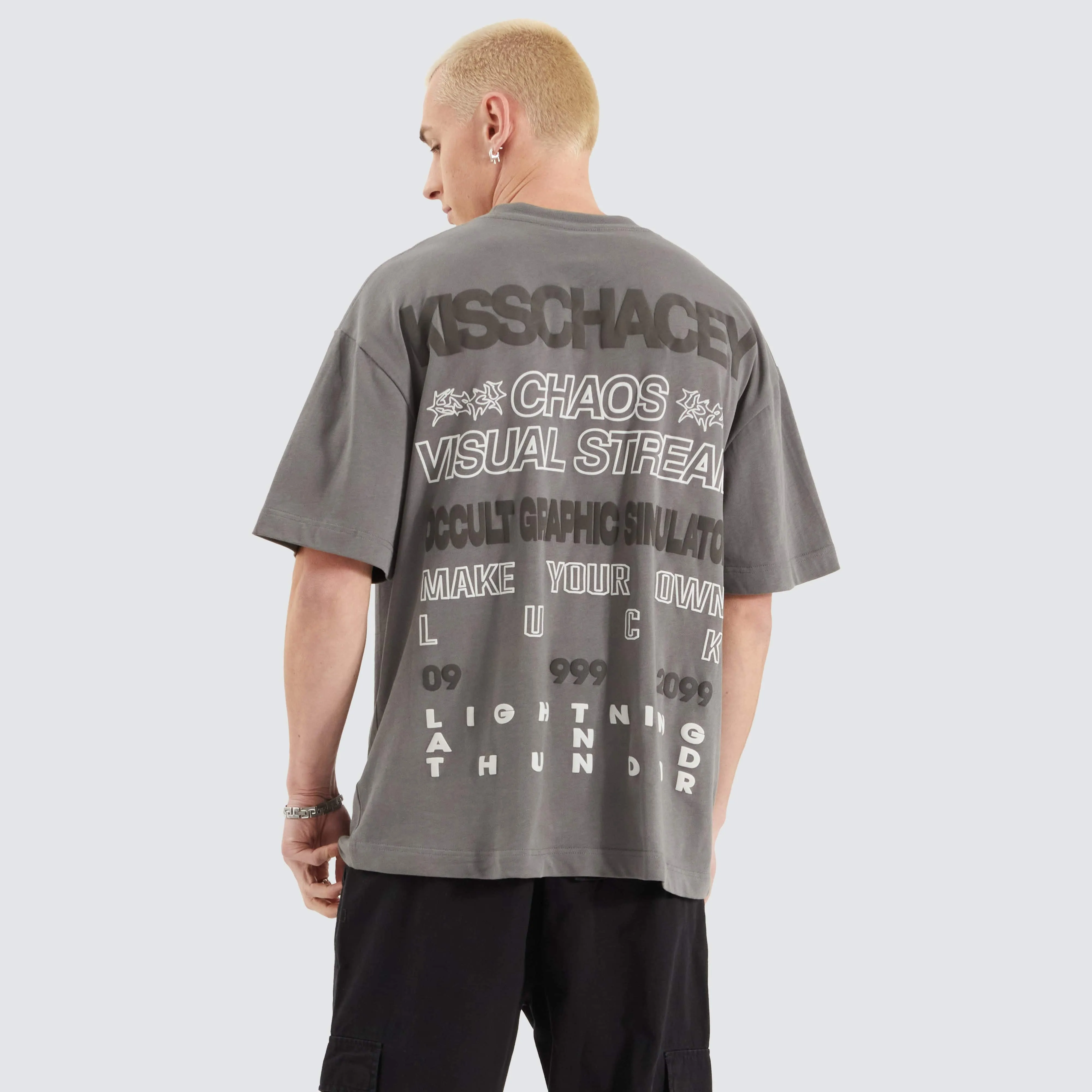 Stacker Street Tee Charcoal sold by Neverland