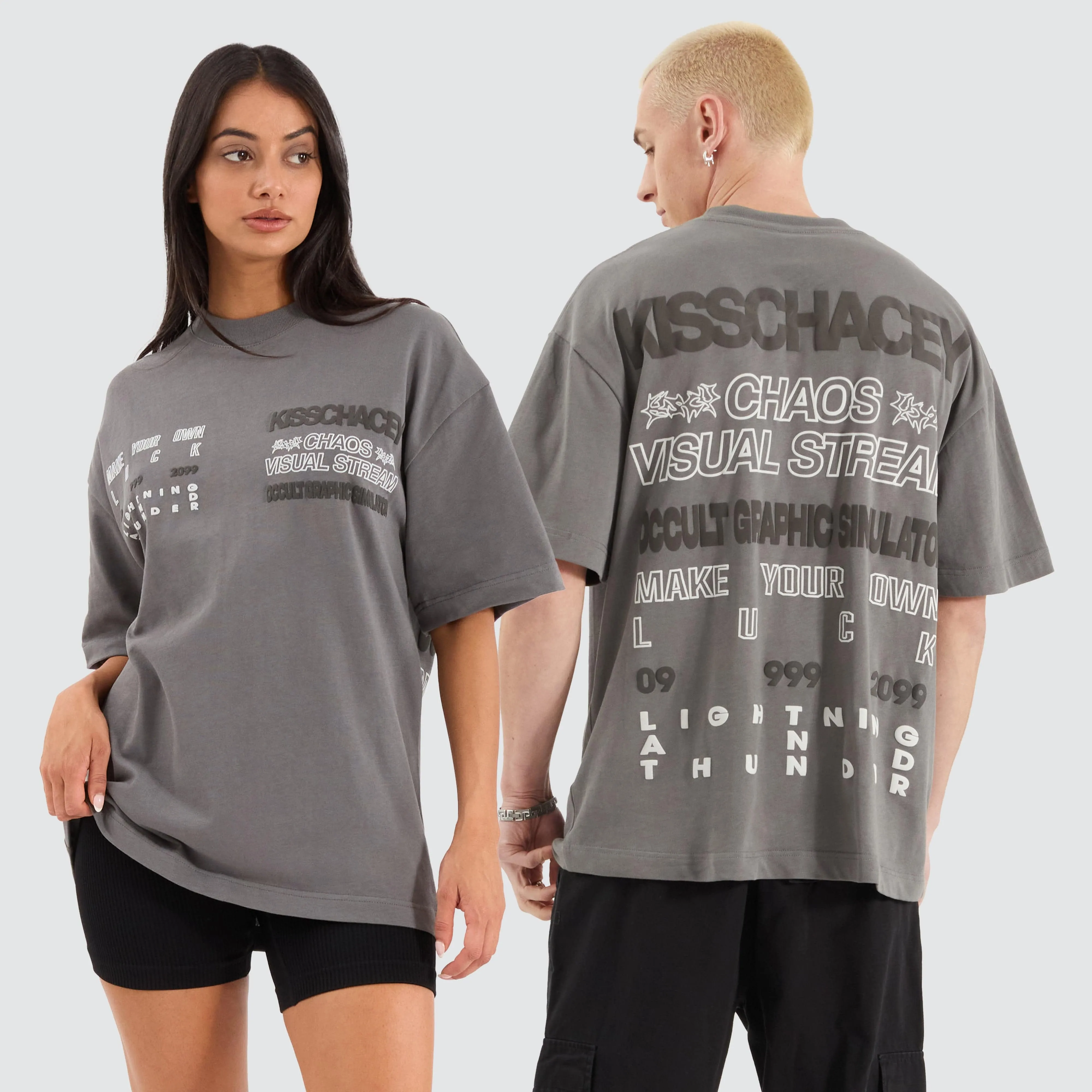 Stacker Street Tee Charcoal sold by Neverland product image thumbnail 2