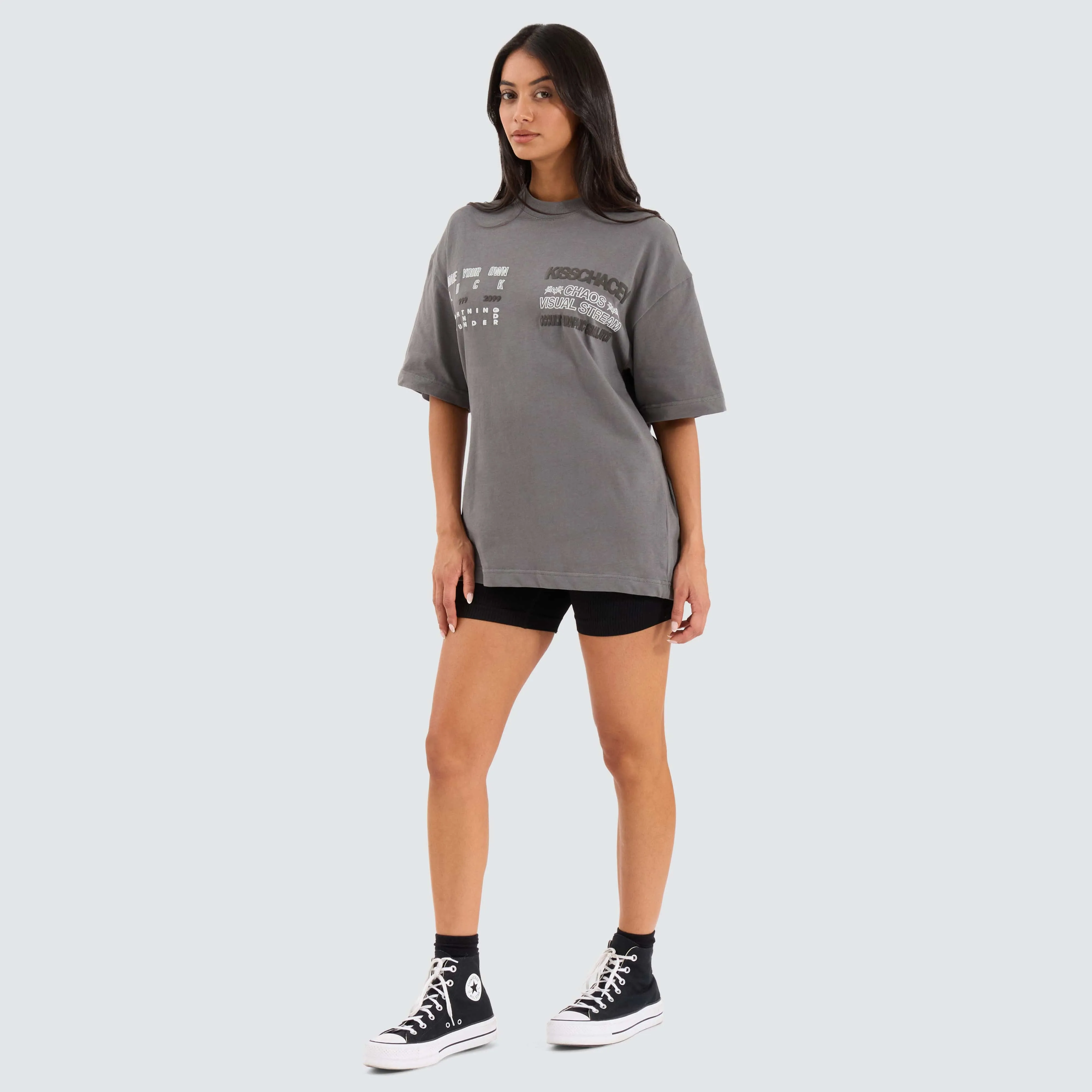 Stacker Street Tee Charcoal sold by Neverland product image thumbnail 3