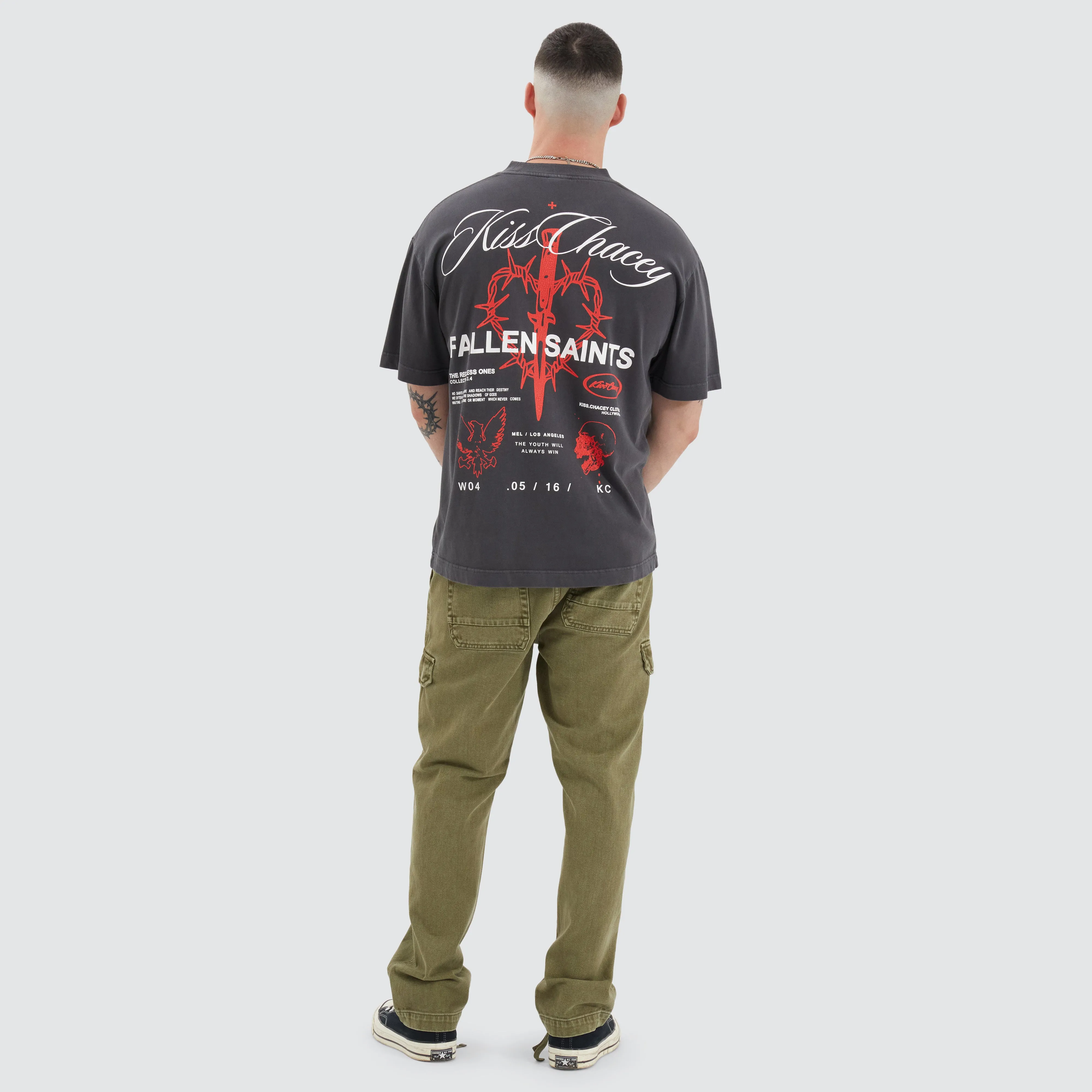 Volta Street Tee Pigment Asphalt sold by Neverland product image thumbnail 5
