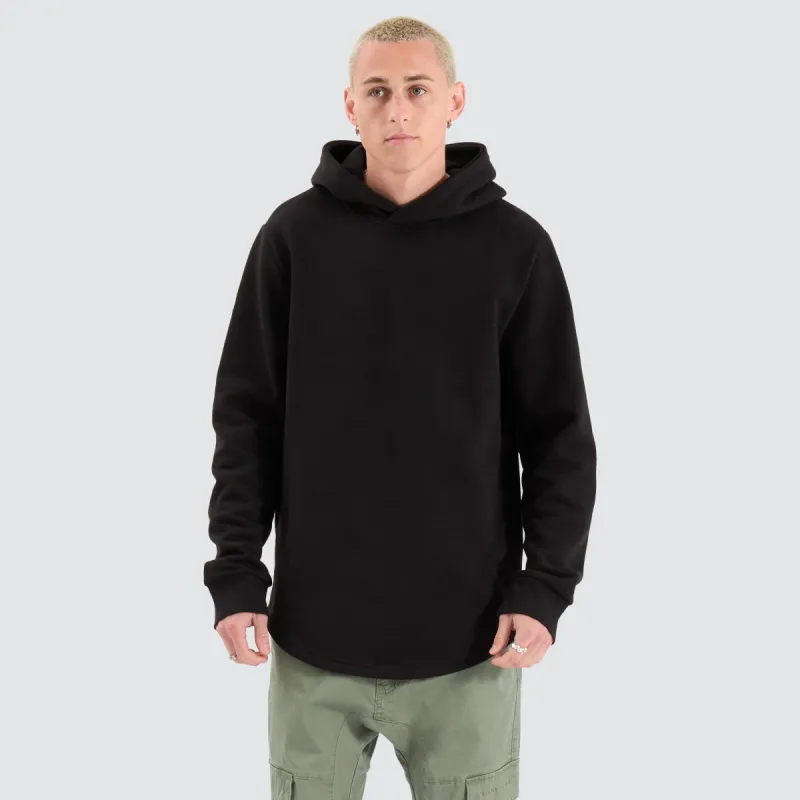 Conway Dual Curved Hoodie Jet Black sold by Neverland