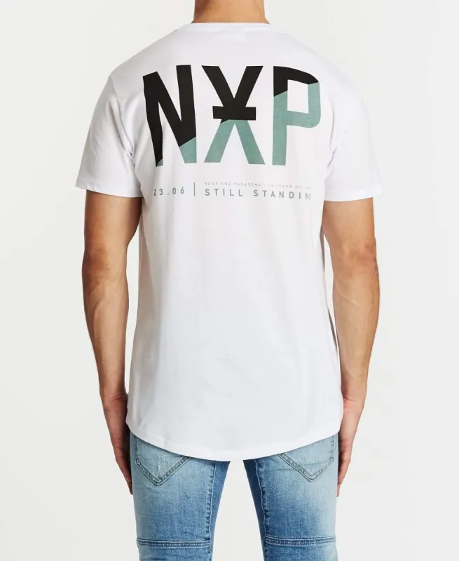 Existence Scoop Back T-Shirt White sold by Neverland