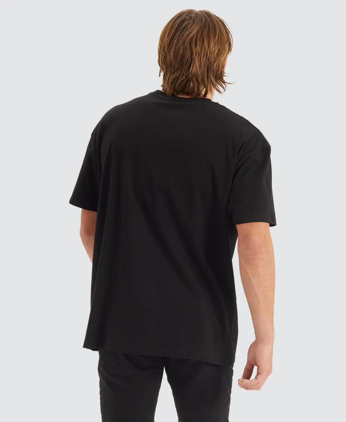 High Roll Box Fit T-Shirt Black sold by Neverland product image thumbnail 3