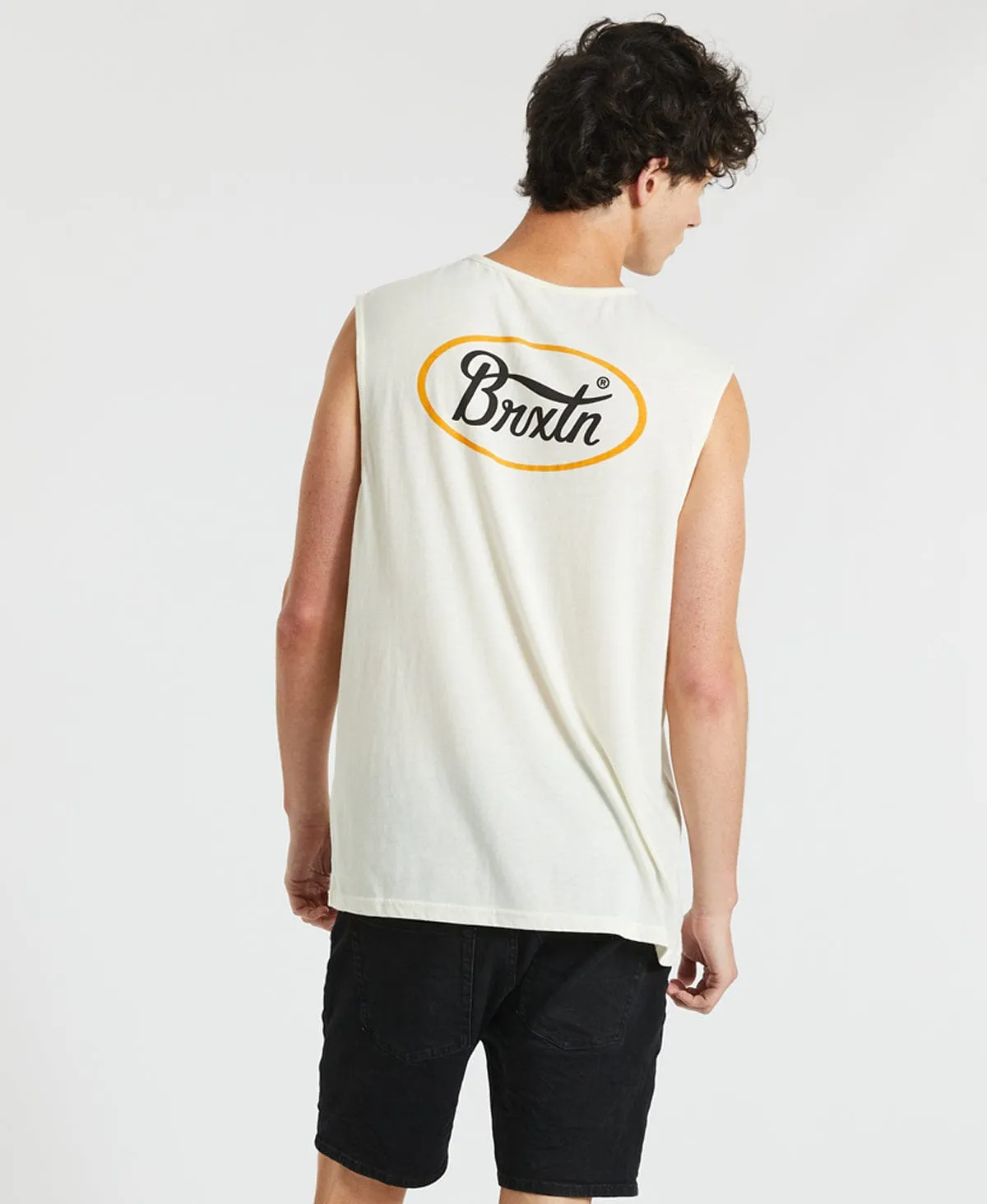 Parsons Muscle Tee Off White sold by Neverland