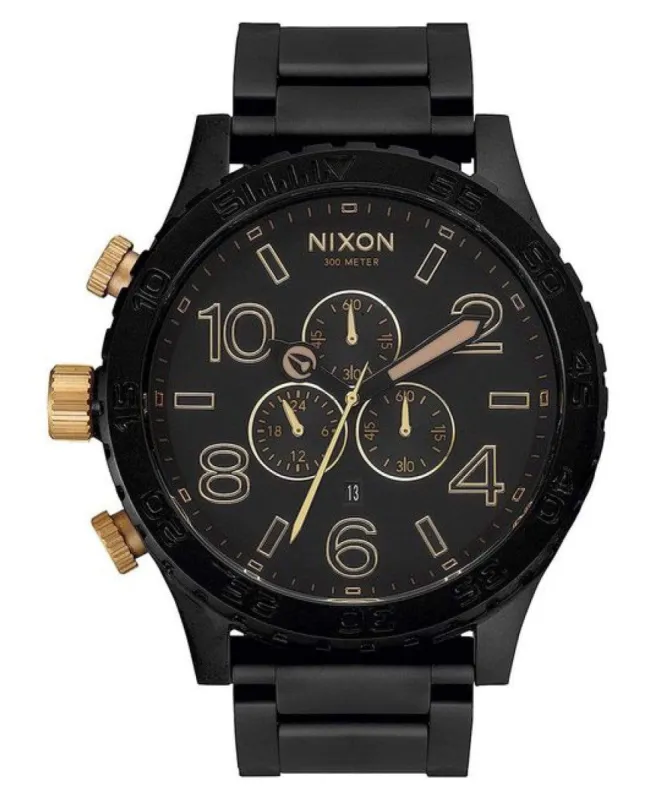 51-30 Chrono Watch Matte Black/Gold sold by Neverland